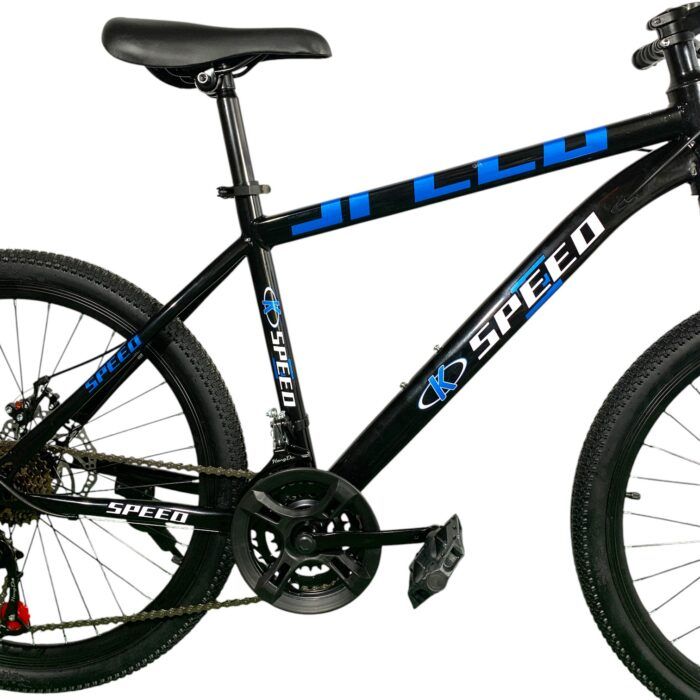Bicicleta MTB de acero rodado 24 vista lateral