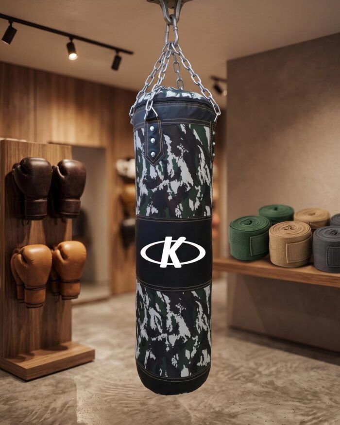 Kit de boxeo completo con bolsa camouflado