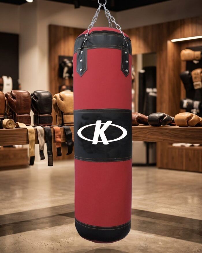 Kit de boxeo completo con bolsa rojo