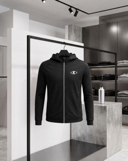 Campera afelpada con capucha unisex
