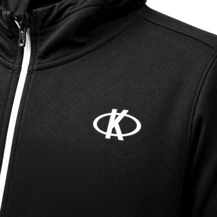 Campera afelpada con capucha unisex con cierre