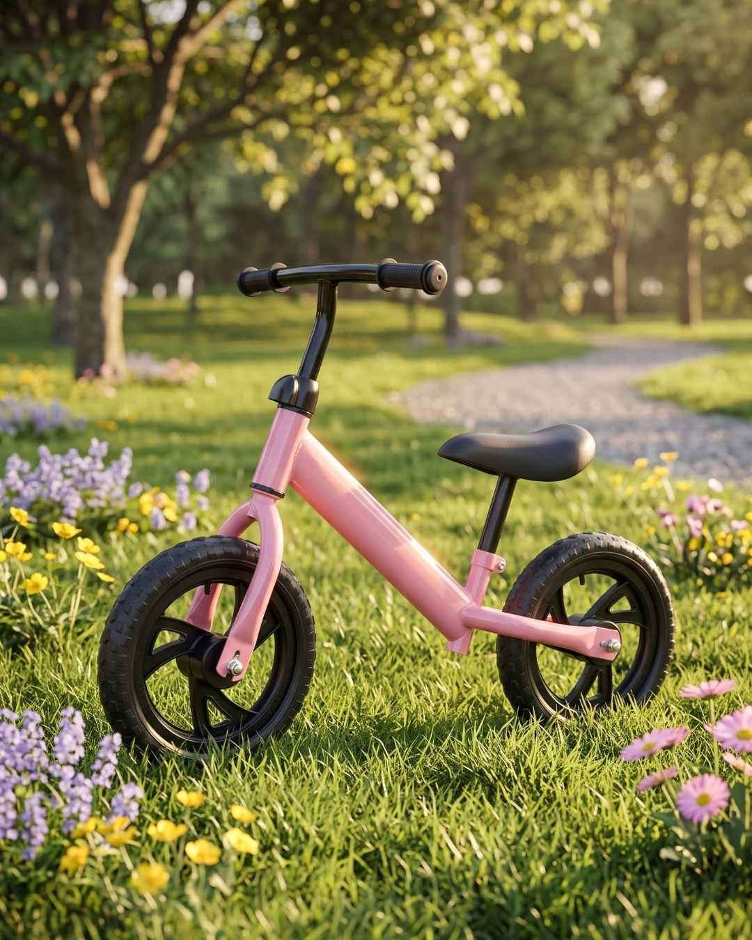 Chivita rosada de metal para niños