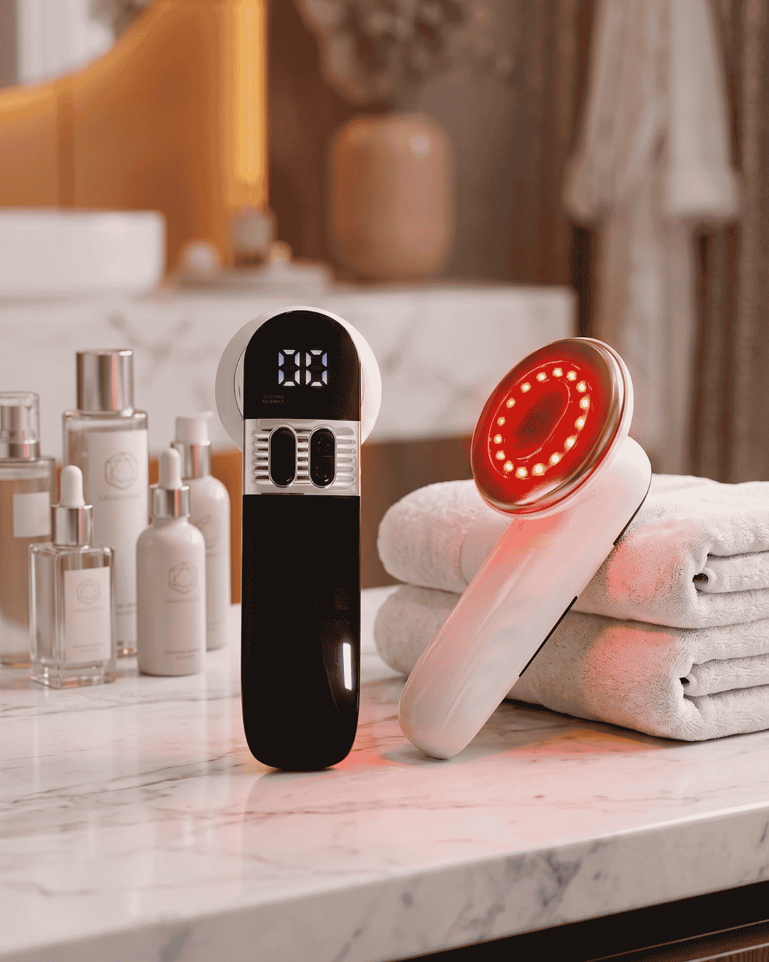 masajeador corporal 4 en 1 con radiofrecuencia
