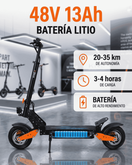 Monopatín con batería de 13Ah