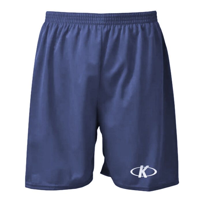 Short de fútbol azul marino con cordón