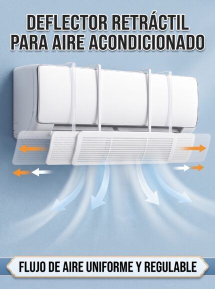 Desviador de aire para split con flujo regulable