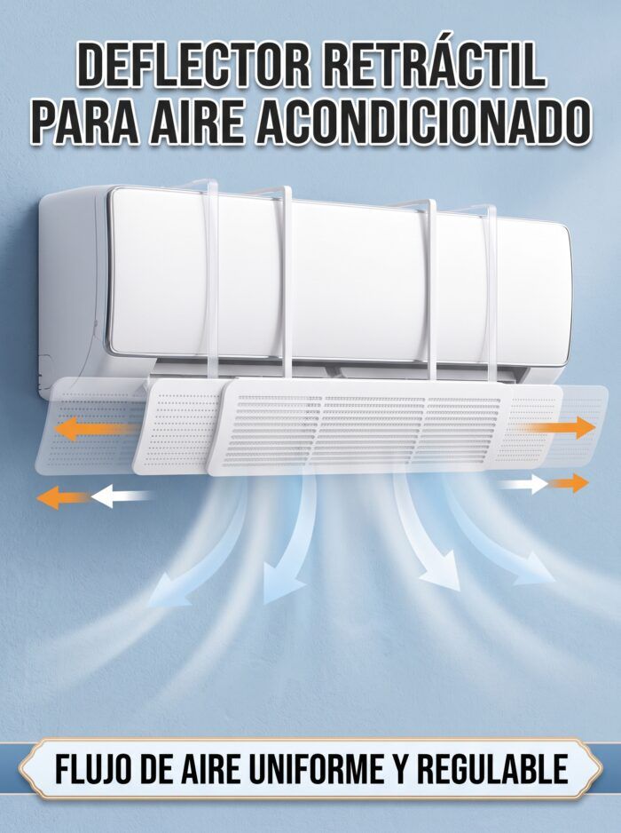 Desviador de aire para split con flujo regulable