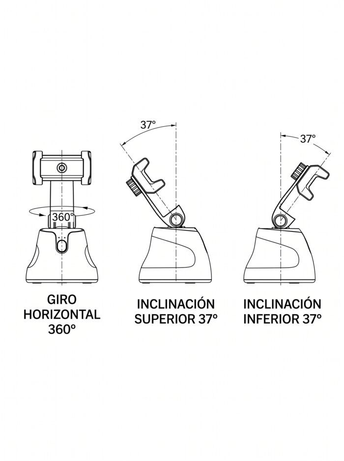 Soporte para celular en modo horizontal