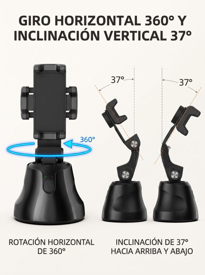 Soporte para celular con seguimiento facial