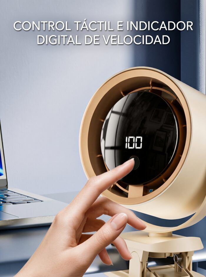 Ventilador portátil con carga USB C