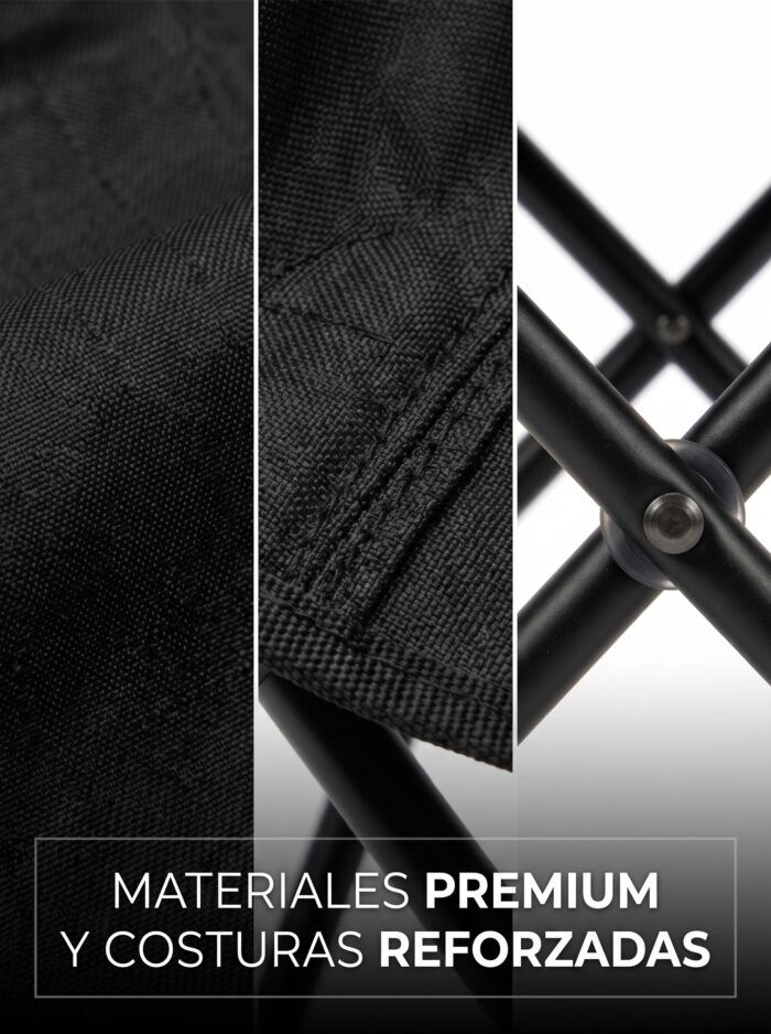 Silla plegable cerrada en su bolso