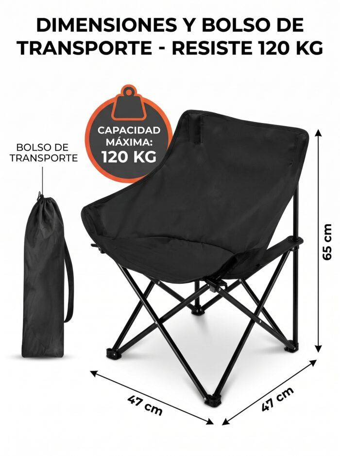 Medidas de la silla plegable