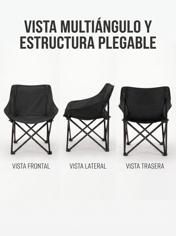 Silla plegable de camping hasta 120 kg