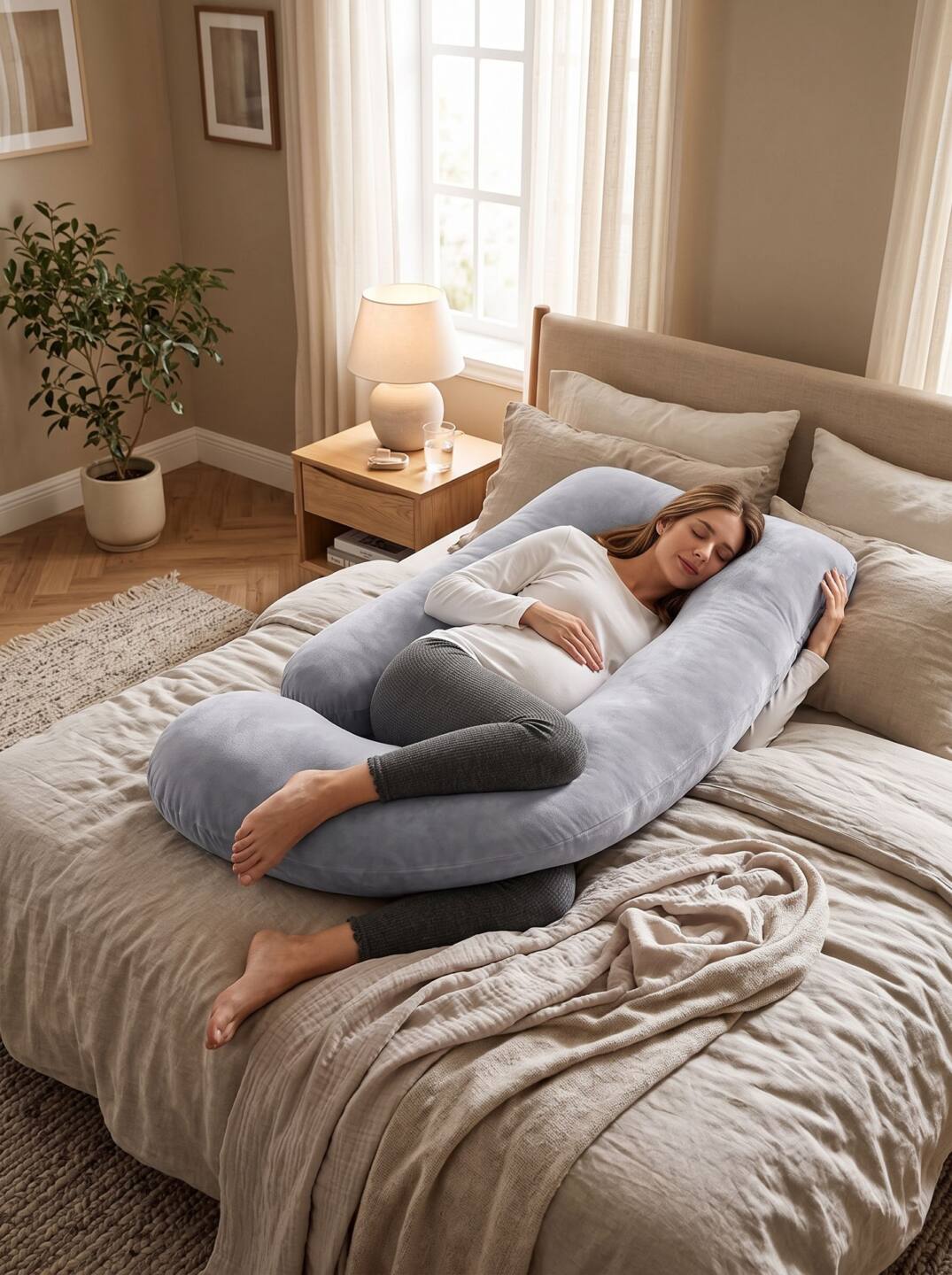 Almohada de Embarazo & Lactancia 2 en 1
