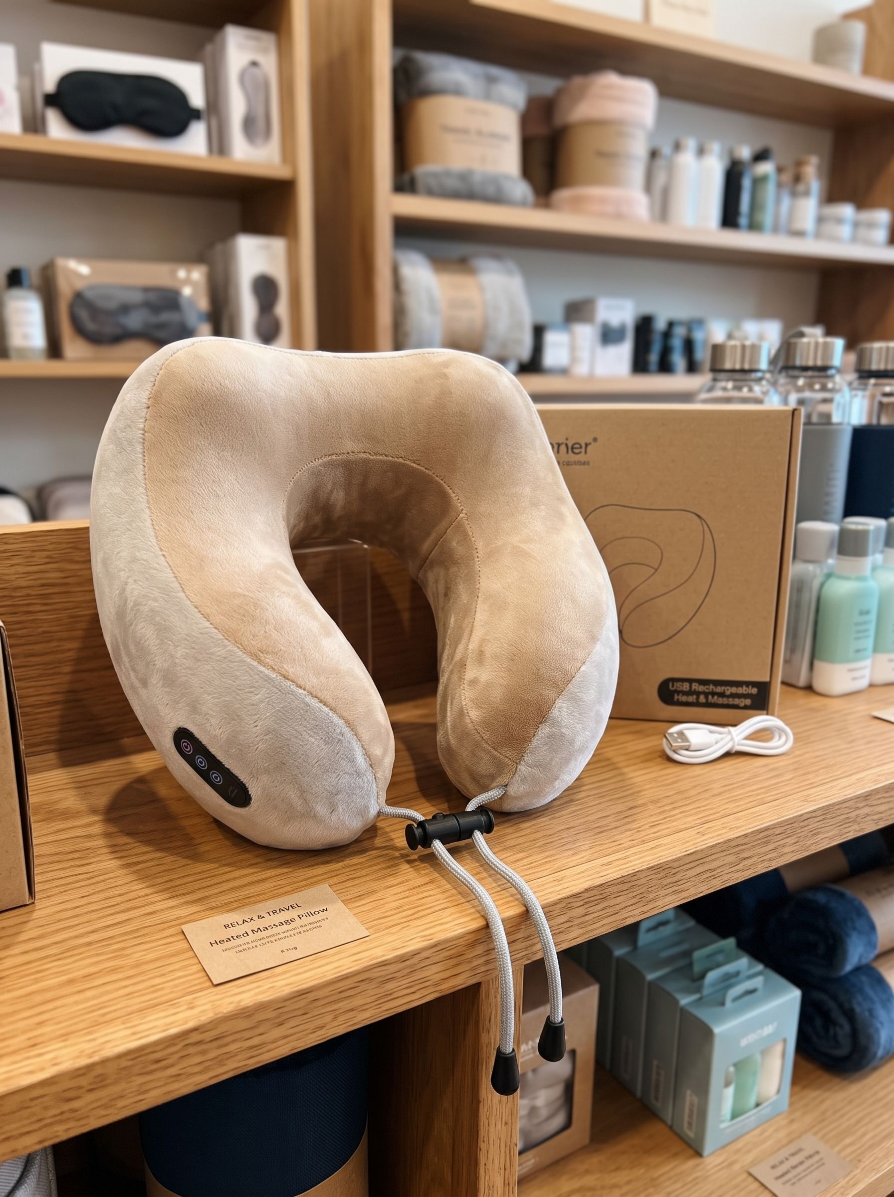 Almohada masajeadora de cuello inalámbrica