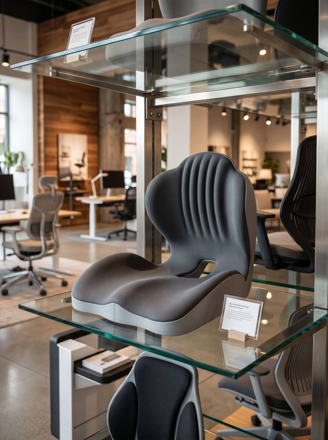 Respaldo ergonómico para silla con apoyo lumbar