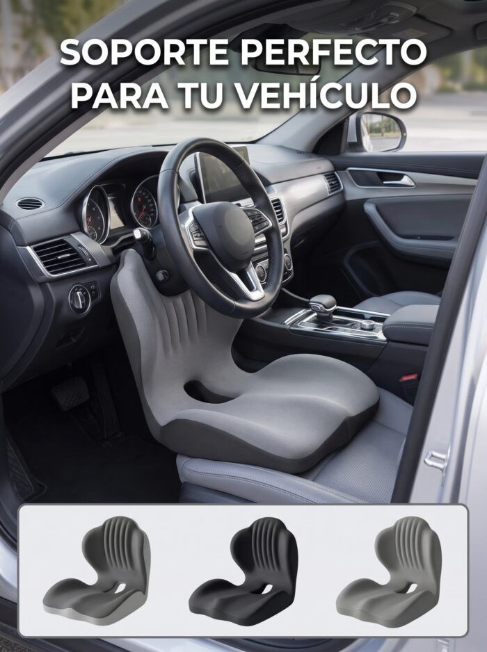 Respaldo ergonómico para silla con apoyo lumbar
