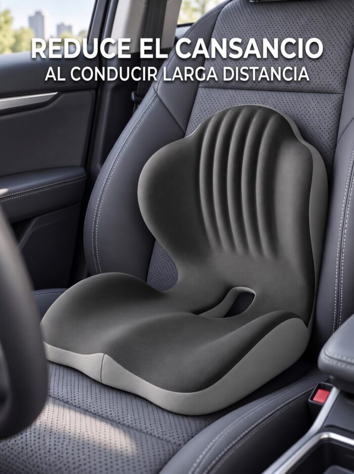 Respaldo ergonómico para silla con apoyo lumbar