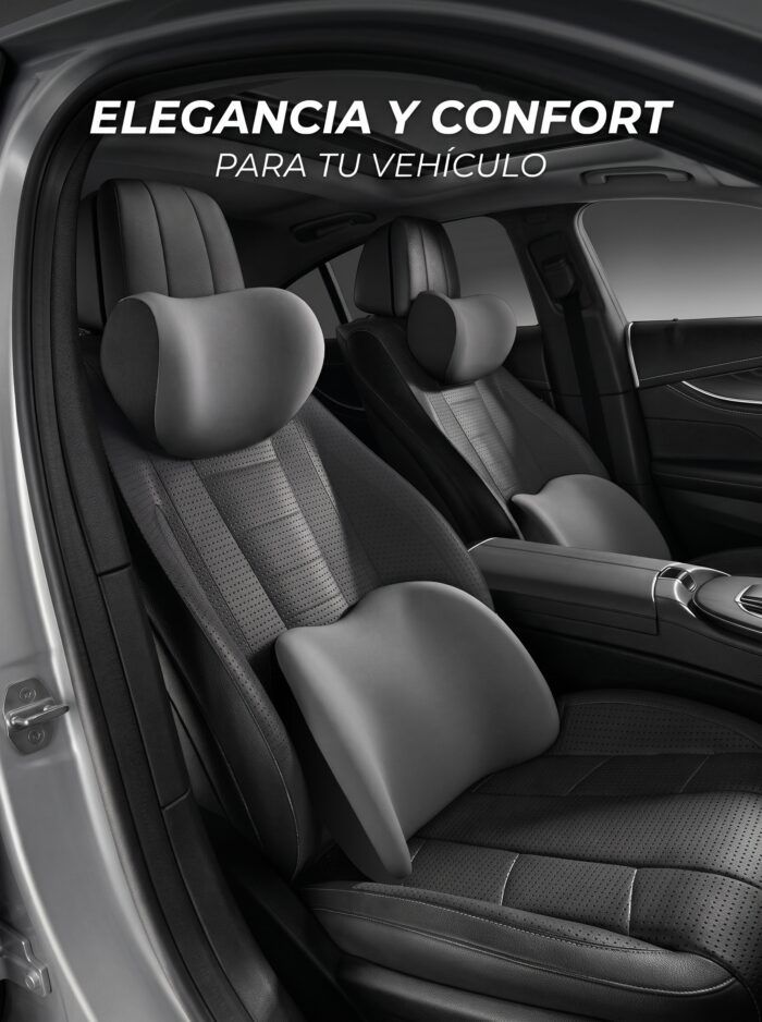 Set almohada de cuello y cojín lumbar
