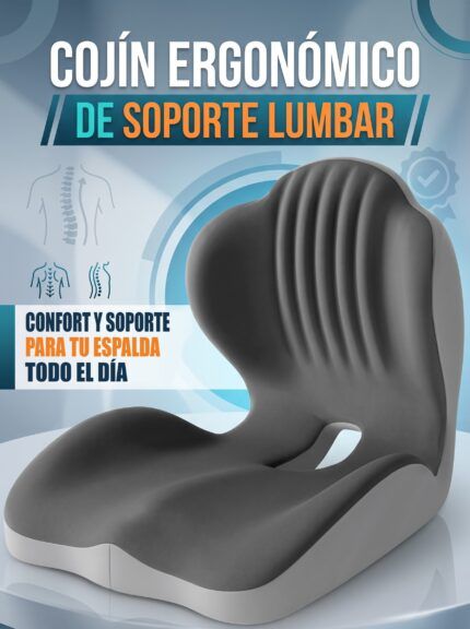 Respaldo ergonómico en una silla de oficina
