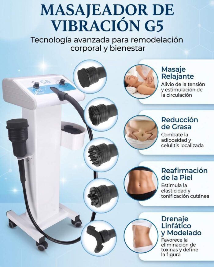 Masajeador de vibración G5 y sus aplicaciones